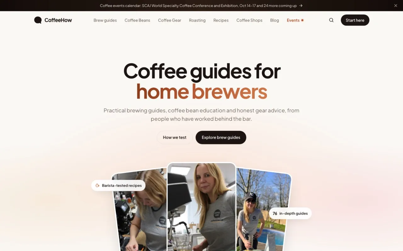 CoffeeHow screenshot